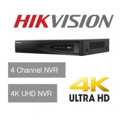 Hikvision 4 Channel Ultra HD 4K UHD Network NVR 8MP 4 PoE 4CH CCTV Recorder NEW